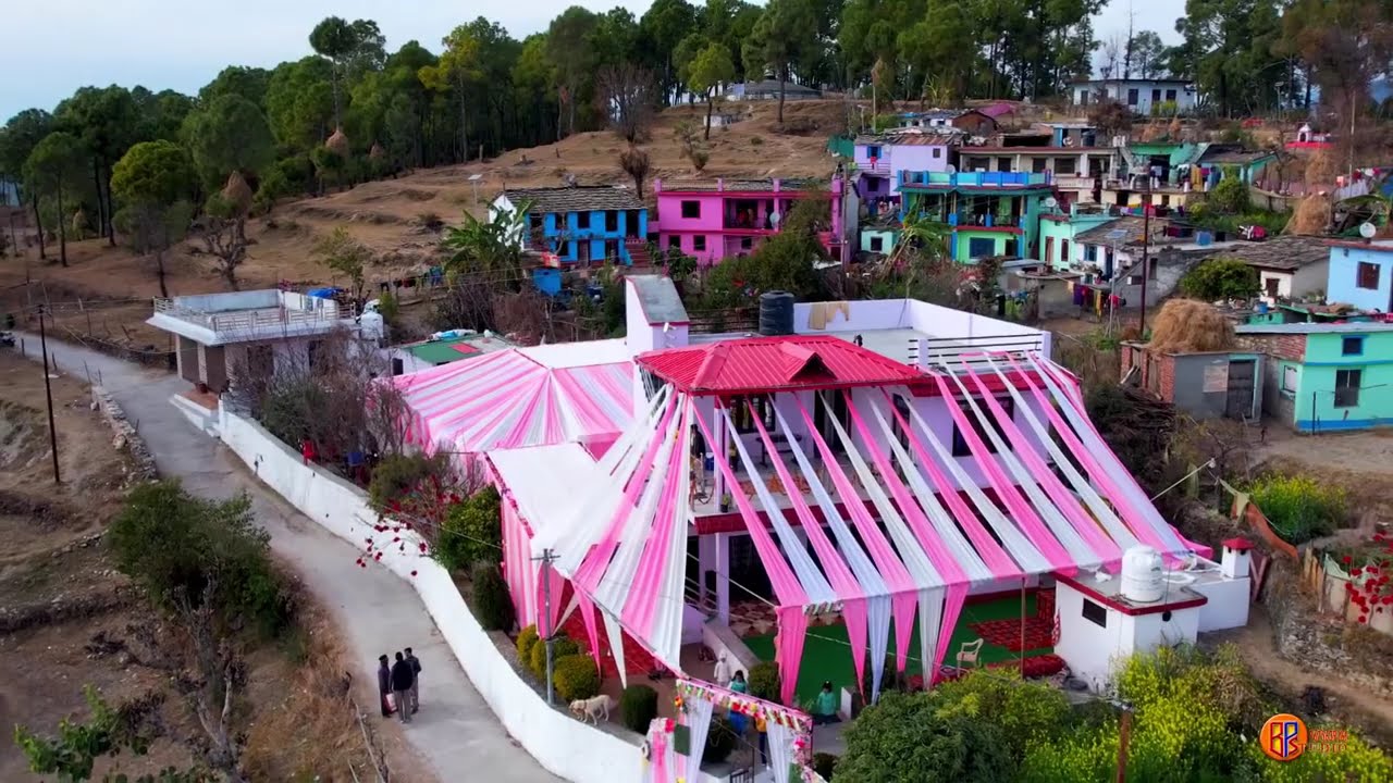 Magical Wedding in Dwarahat | Drone Views of Decoration, Village Beauty & Night Lights
