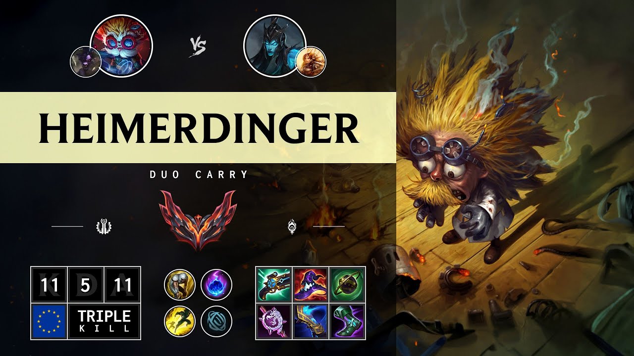 Heimerdinger Carry vs Kalista - EUW Grandmaster Patch 14.12