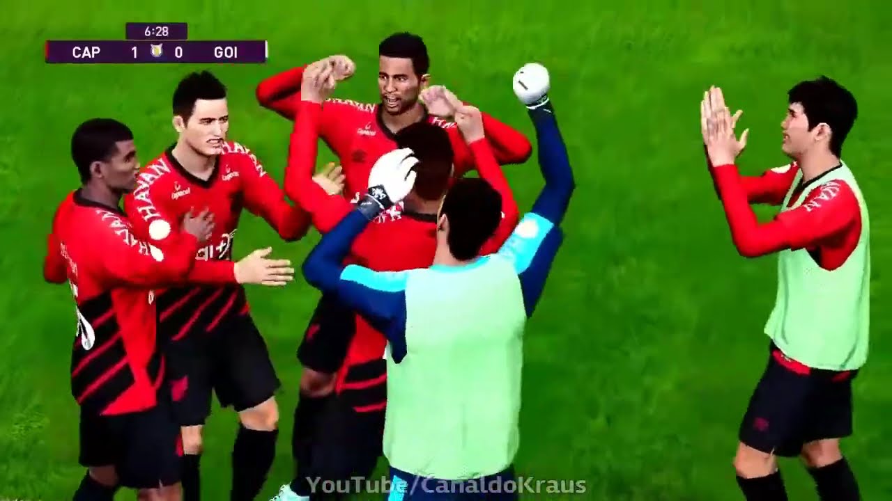 Rubro-Negro 🆚 Esmeraldino 🎮👉🏼⚽ (Confronto PR e GO) ⬛🟥 ATHLETICO PR ❌ GOIÁS EC 🟩⬜ Gameplay KONAMI PES