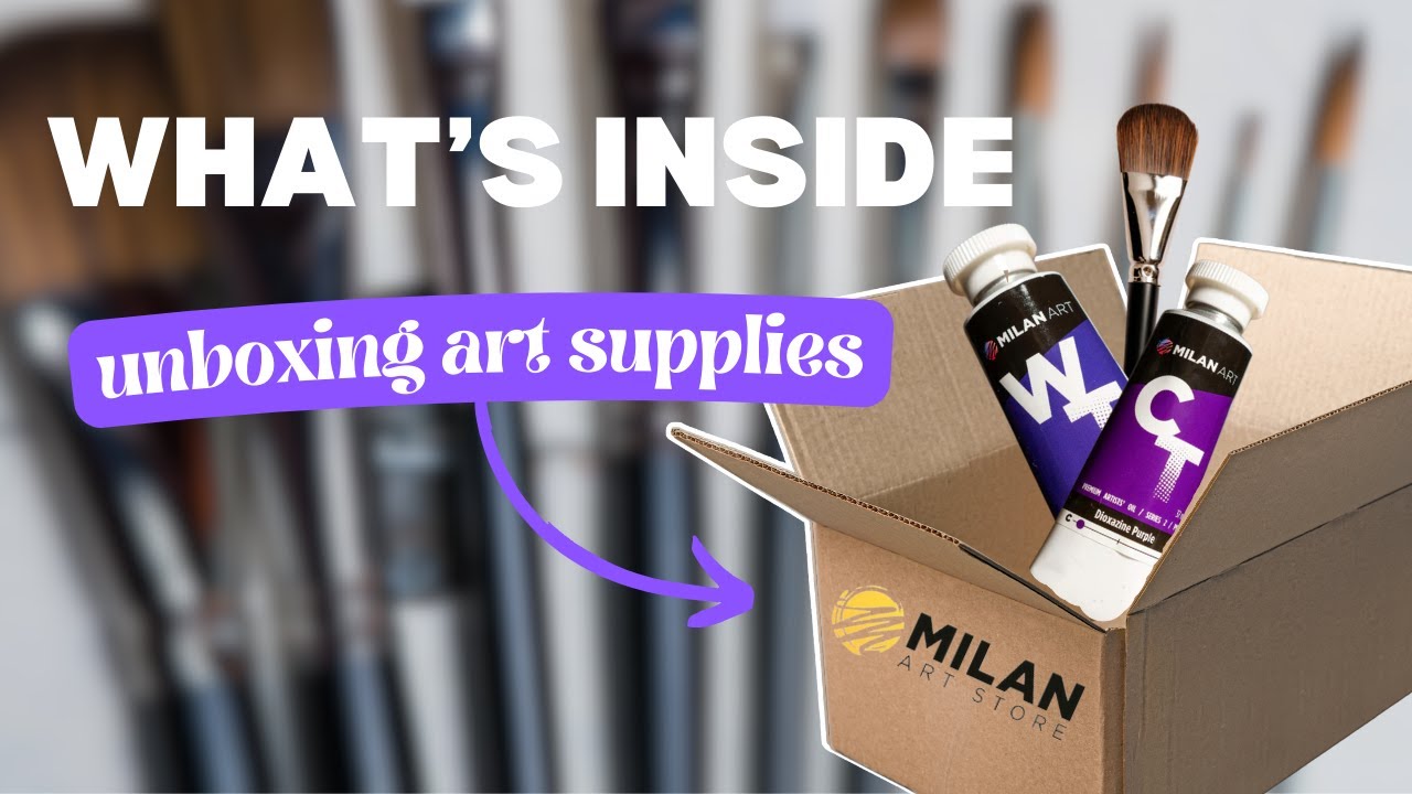 Huge Art Supply Unboxing: Milan Art Mastery Oil Painting & Drawing Kit