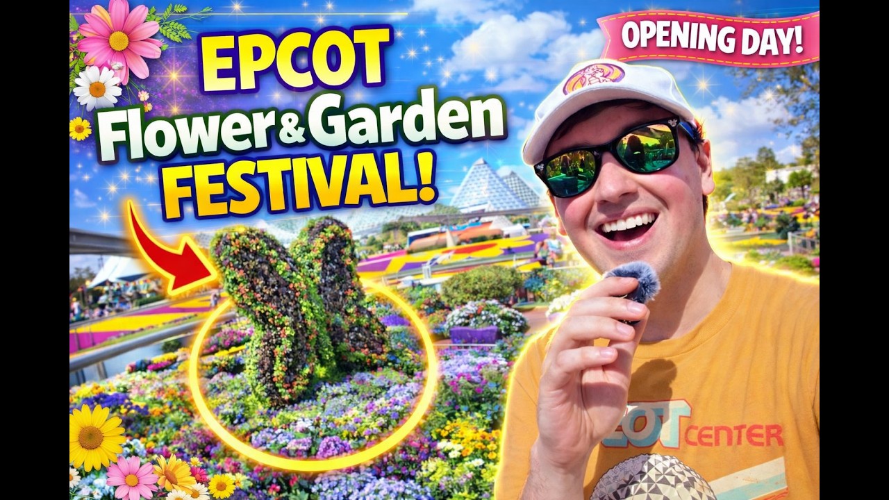 EPCOT Flower & Garden Festival Opening Day Vlog 2026 | Full Walkthrough & Funny Moments
