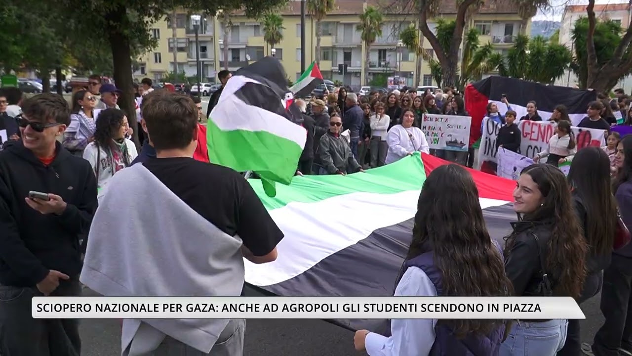 Sciopero nazionale per Gaza: anche ad Agropoli gli studenti scendono in piazza