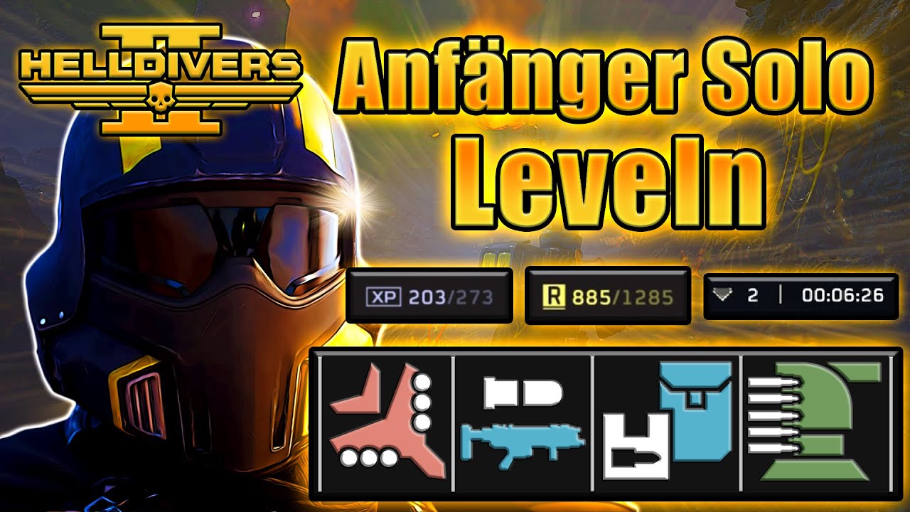 Helldivers 2 Alleine schmerzfrei und effektiv auf Level 20 kommen (Guide)