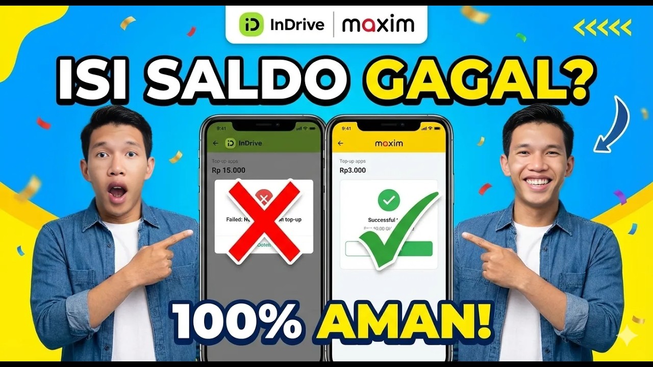 Cara Isi Saldo Maxim & InDrive Driver Terbaru 2026 Tutorial Top Up Mudah, Murah, & Aman!