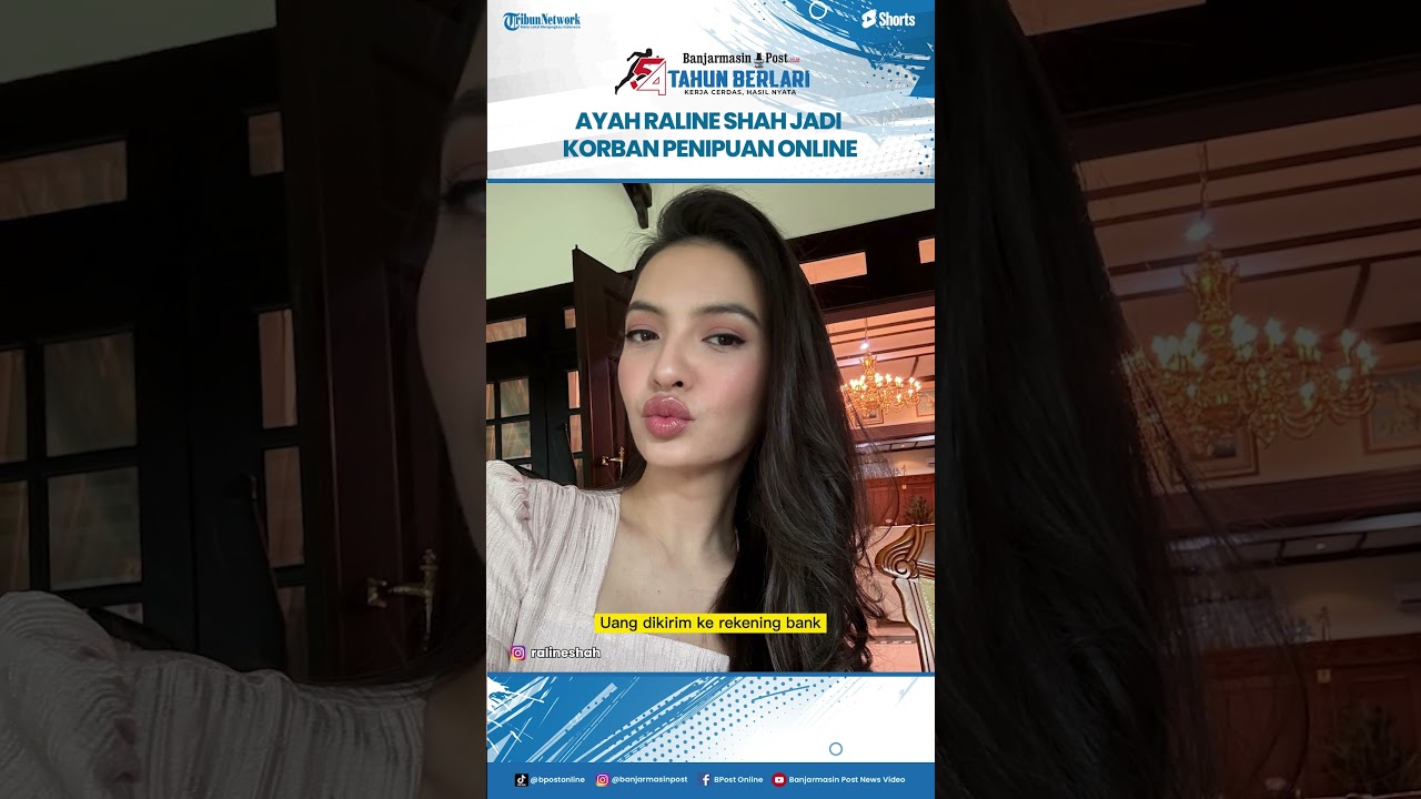 Raline Shah's father was a victim of online fraud, losing Rp254 million via WhatsApp message.