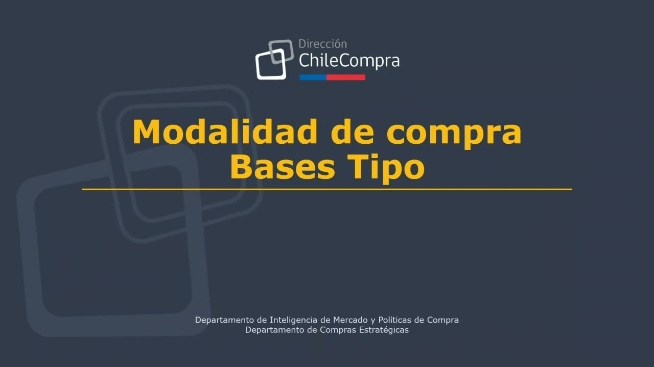 2021: Capacitación Bases Tipo de rubros de tecnología - compradores