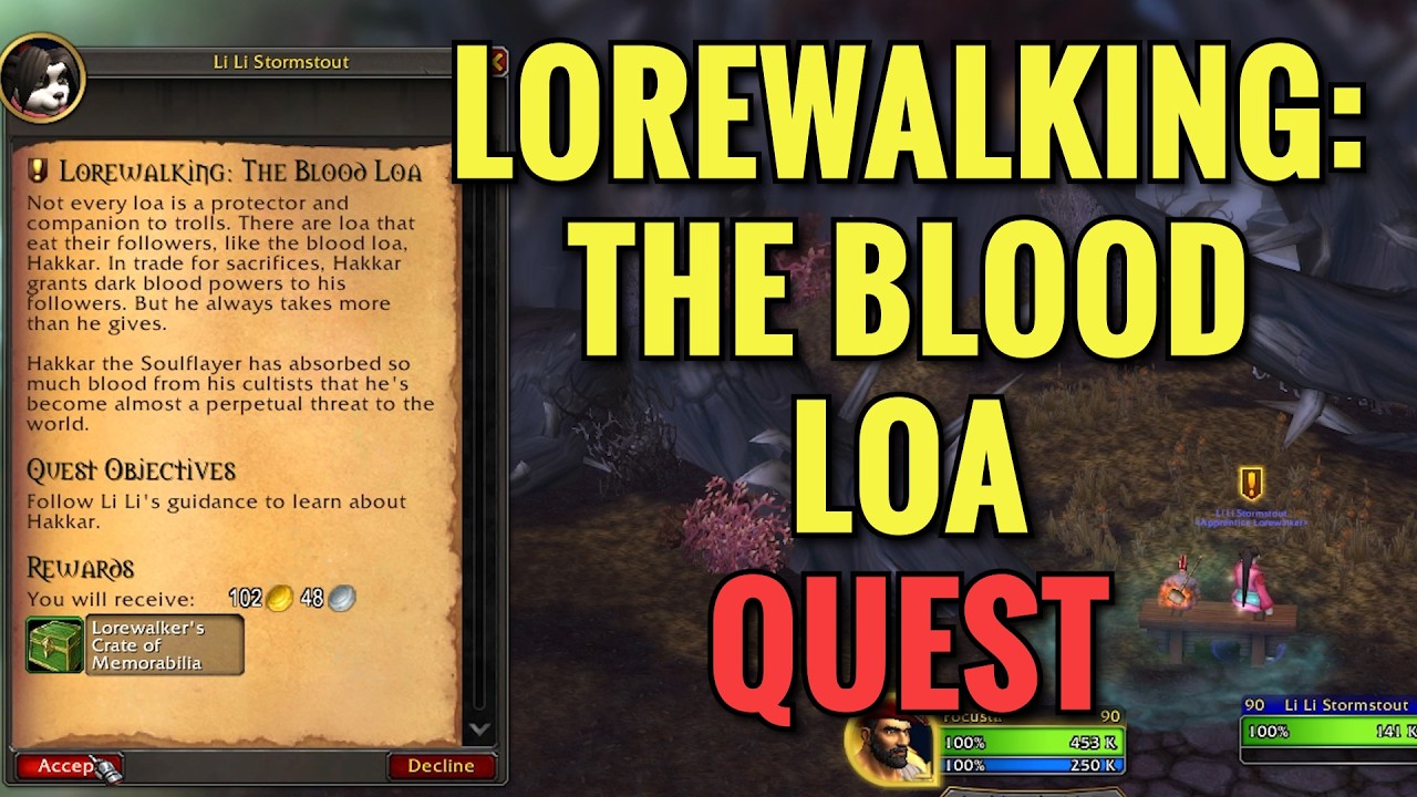 Lorewalking: The Blood Loa Quest (WoW Midnight)