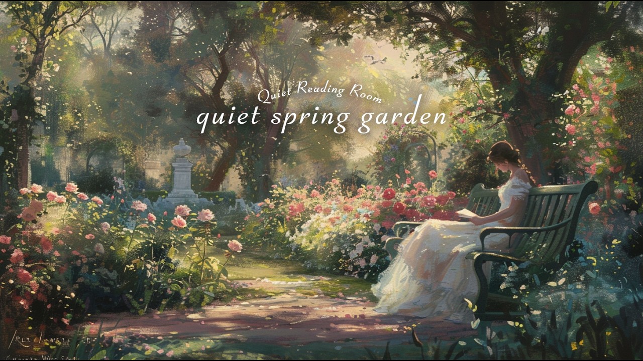 a quiet spring garden 🌷 relaxing music for reading, work, study & deep focus