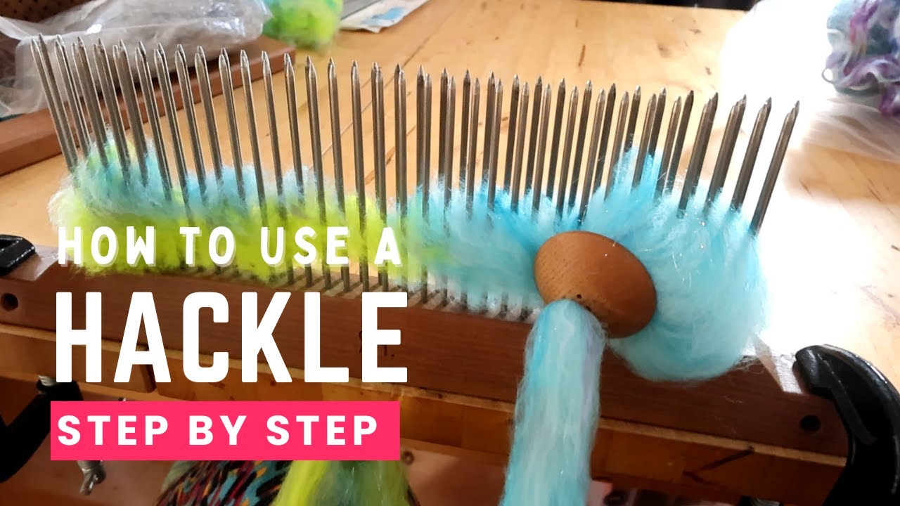 How I Use A Hackle - Versatile Tool for Spinners - Fiber Prep and Blending