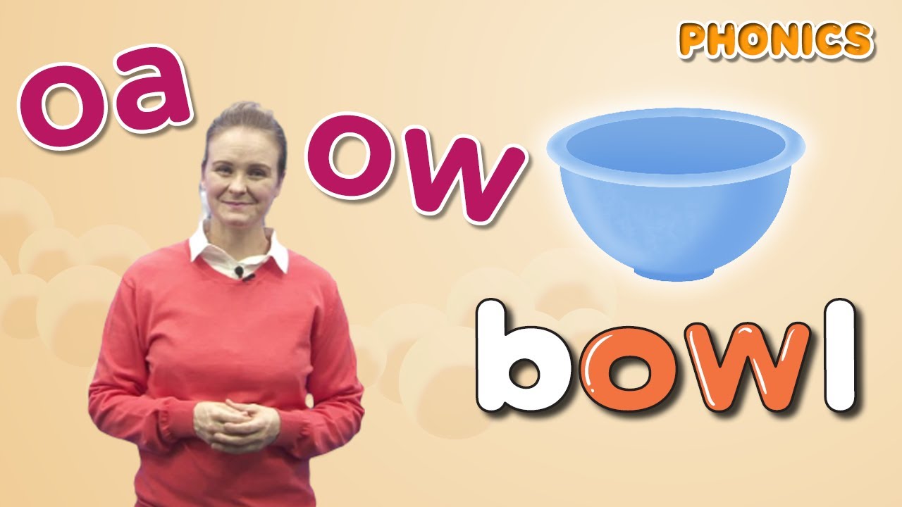 Long Vowels | Lesson 14 Long Vowel (oa, ow) | Diphthong | 4 Step Phonics