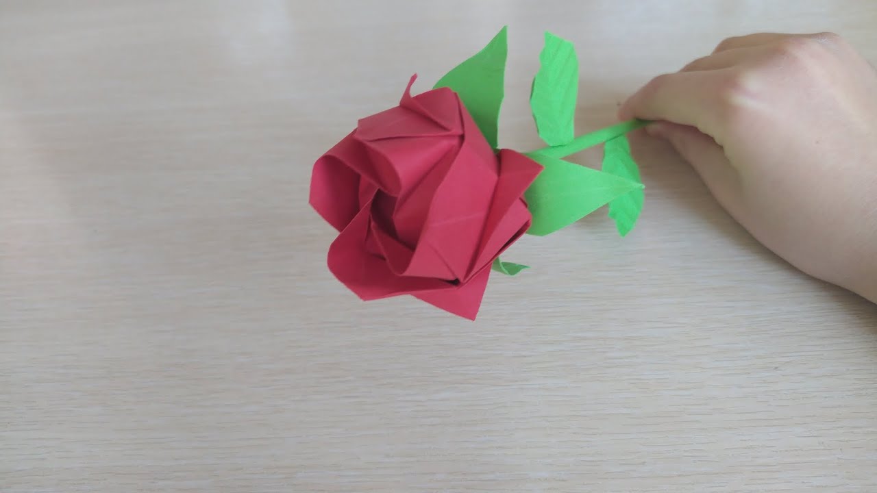Origami Kawasaki Rose - (Simplifiled Version)