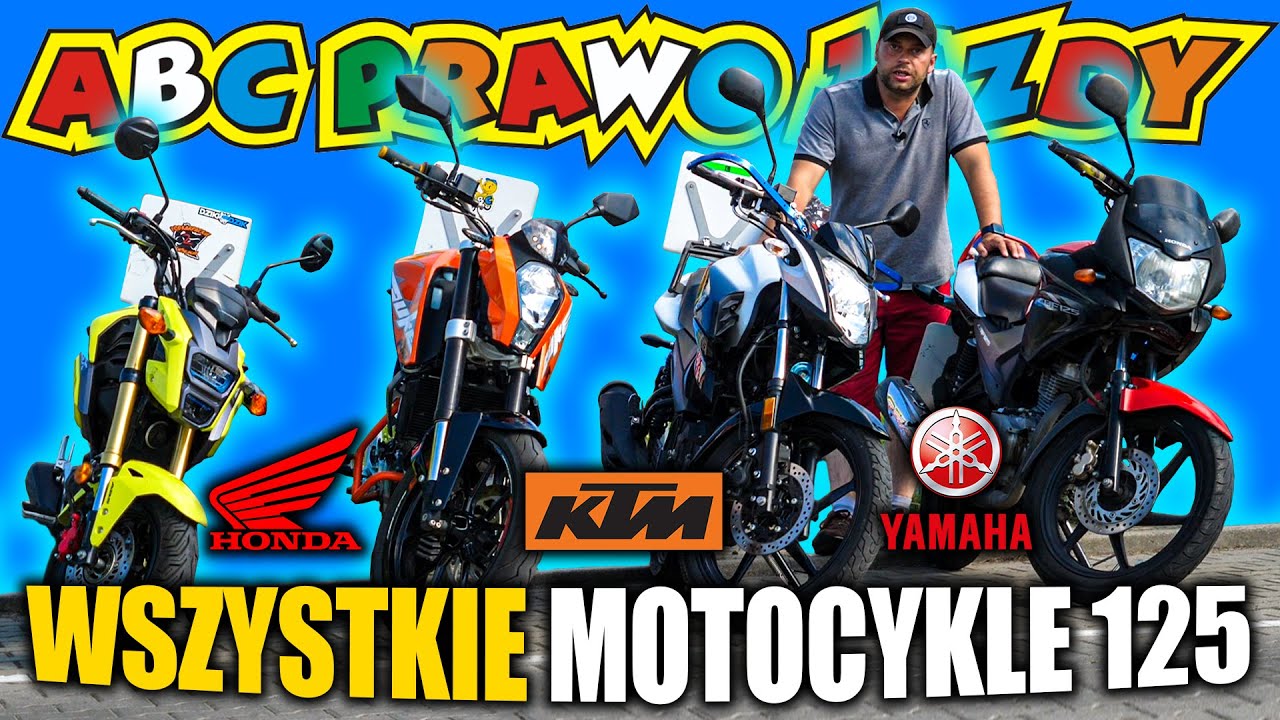 JAKIMI MOTOCYKLAMI 125 NA KATEGORIĘ A1 MOŻESZ ZDAWAĆ EGZAMIN? HONDA MSX, CBF - YAMAHA YS - KTM DUKE