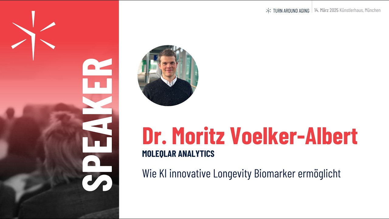 TAAC25: Wie KI Longevity Biomarker ermöglicht | Vortrag von Dr. Moritz Voelker-Albert