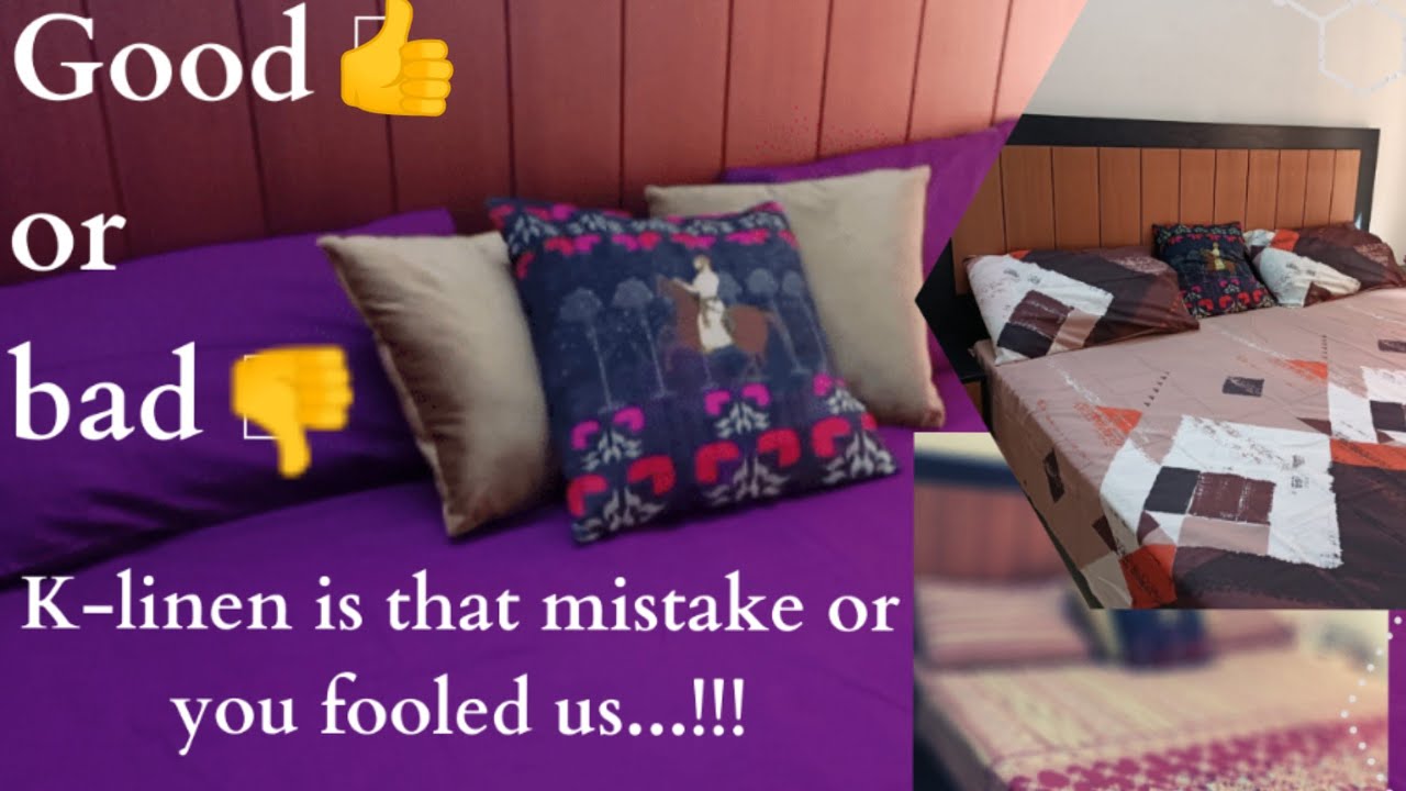 K-linen Bedsheets Unboxing & Review || Details And Price || Cotton Bedsheets || K-linen Sale