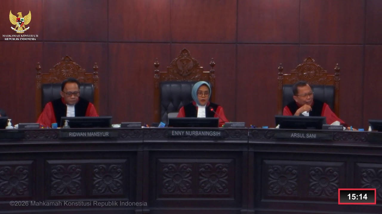 Sidang Perkara Nomor 85, 88/PUU-XXIV/2026. Senin, 9 Maret 2026.