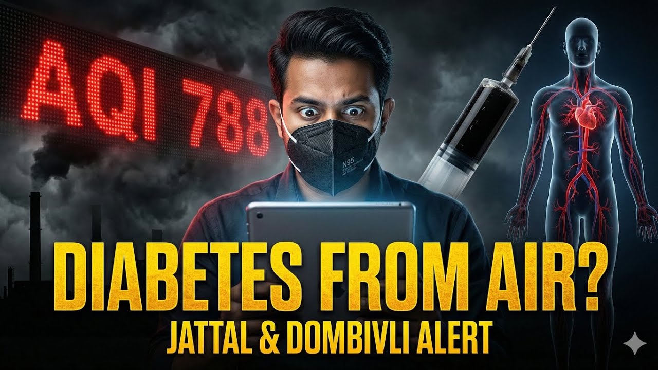 CAN AIR POLLUTION CAUSE DIABETES? 🩸 | Jattal 788 & Dombivli 690 | Day 19 AQI Audit Challenge