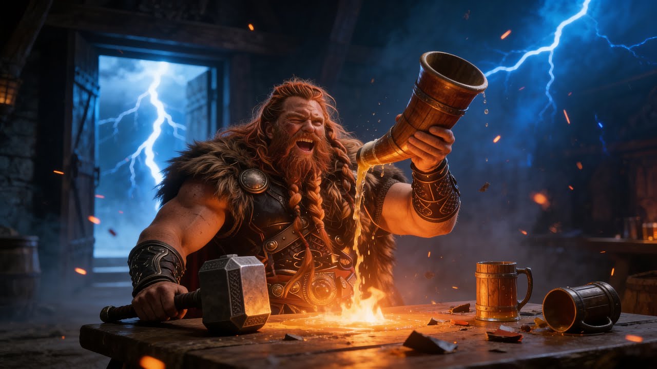 Thor's Drunken Thunder | Nordic War Drums, Viking Chants & Legendary Mead Hall Spirit