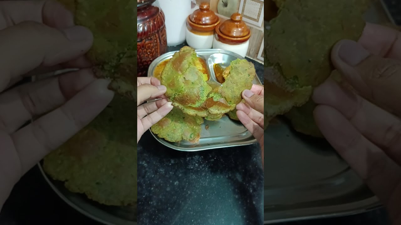 Palak Puri. Kids lunchbox idea#Viral#food #howtomakepalakpuri#recipe#cooking #‎⁨@GirdharGopalsRasoi