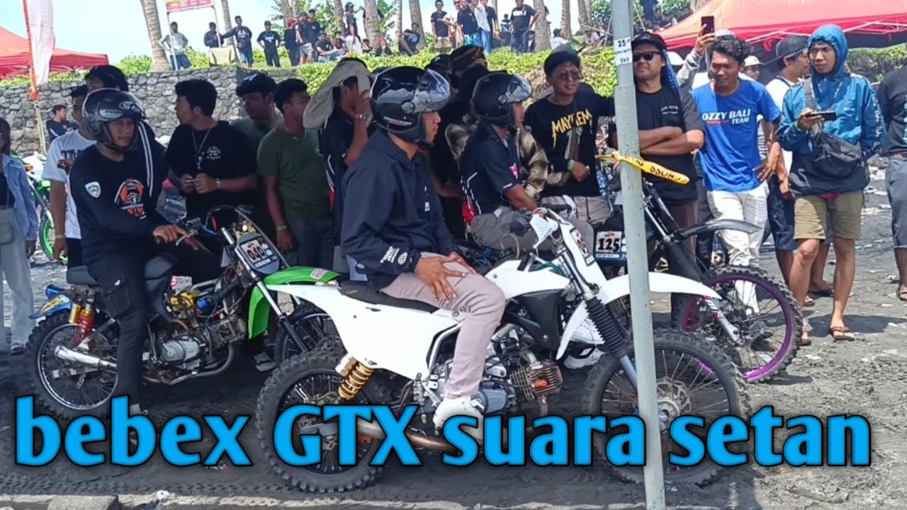 BEBEK GTX NGAMUK! 🔥 Balap Pantai Suara Mesin Ngeri 