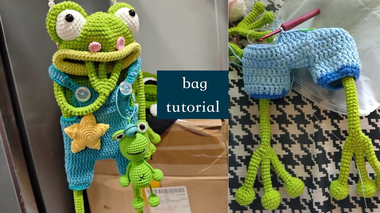 crochet bag tutorial｜tutorial for beginners｜cute things to crochet for beginners｜how to crochet bag