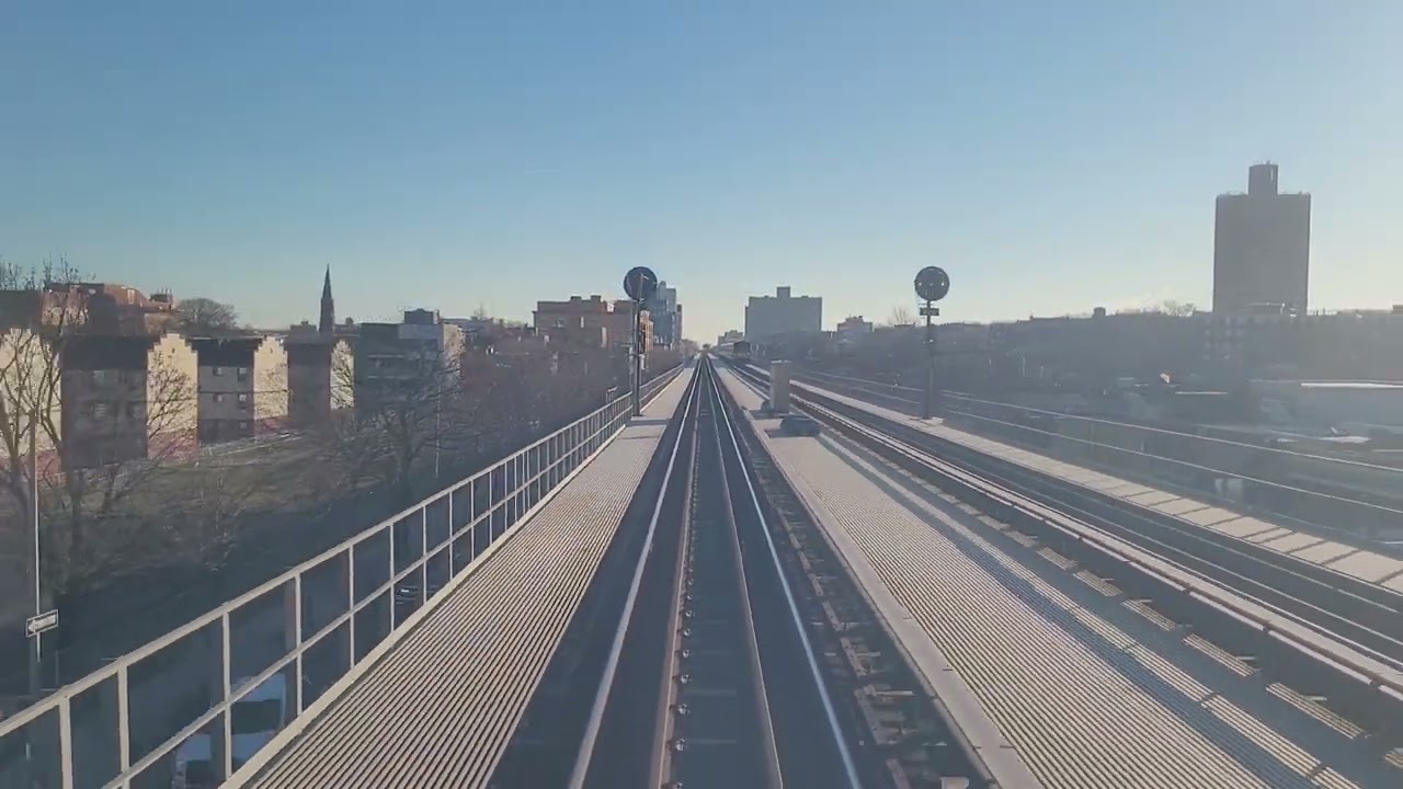 4K/60p: LIRR M3 Rear Window Jamaica to Atlantic Terminal
