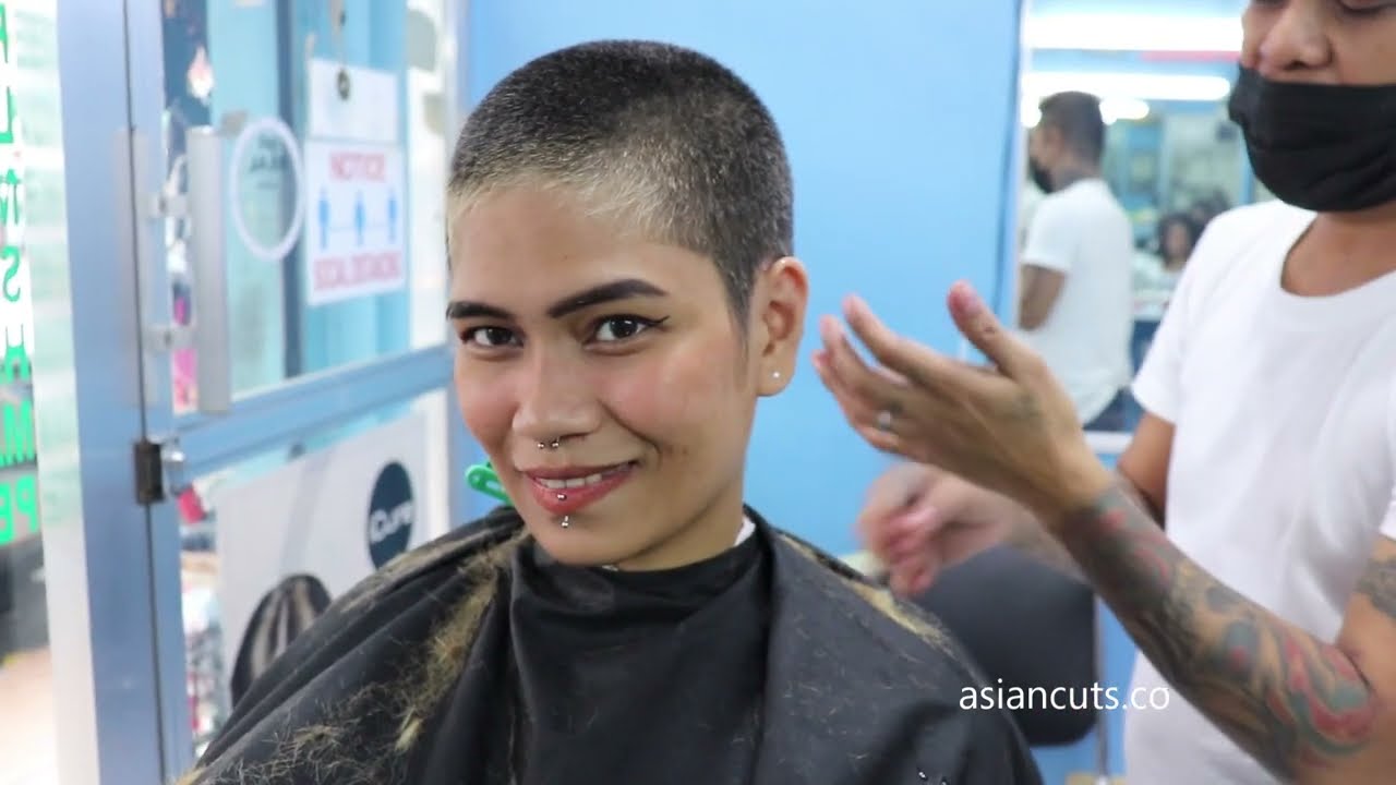 Athena Buzzes off the Blond