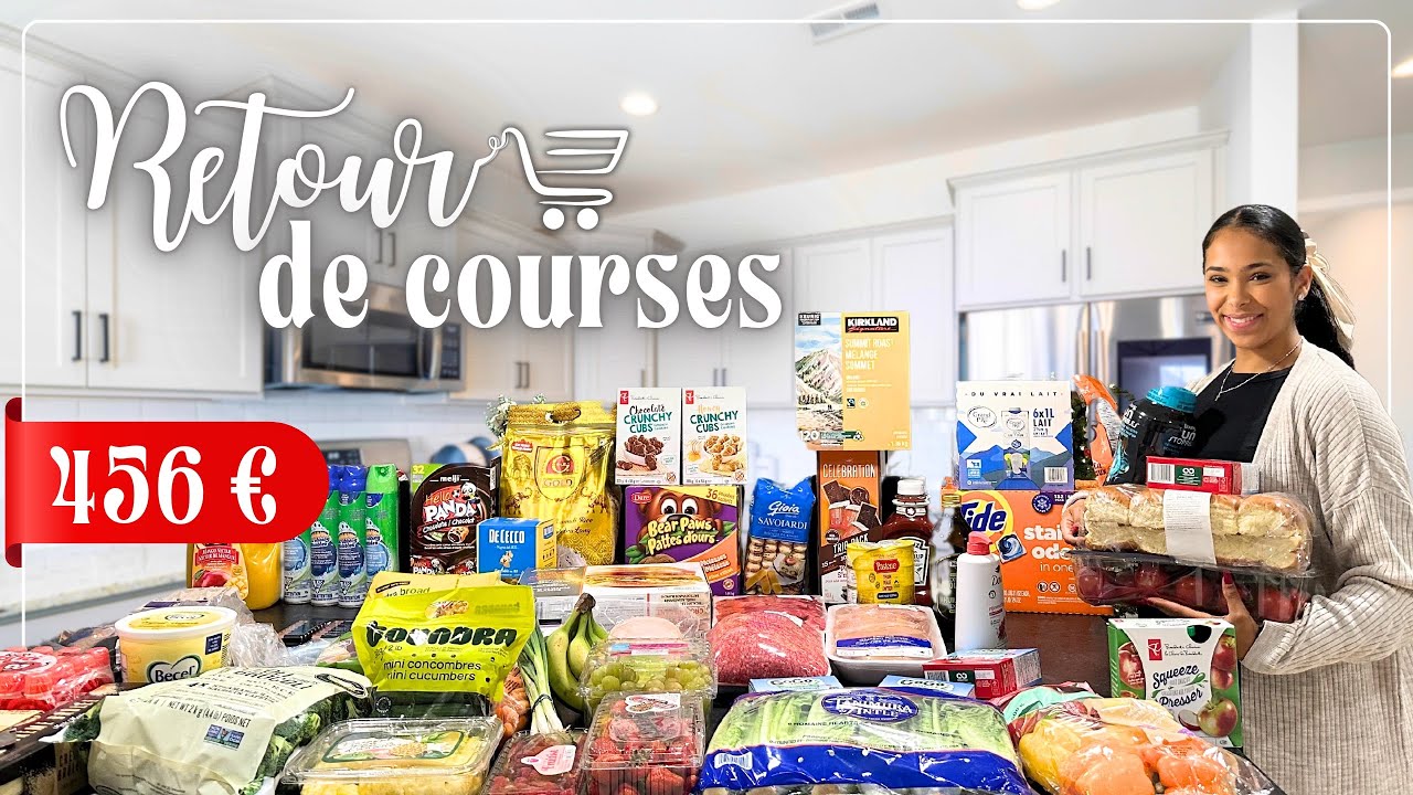🛒 VLOG COURSES : mes achats + menus de la semaine pour une famille de 5 💸