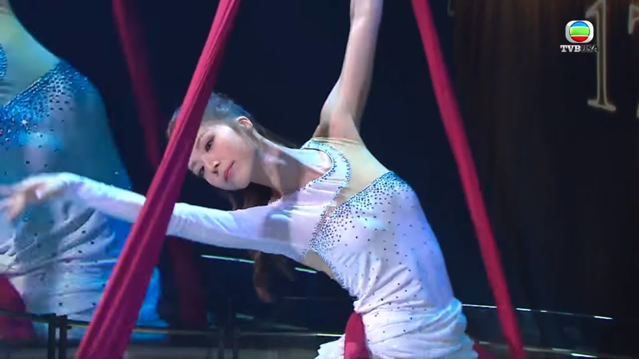 《2018香港小姐》 才藝表演 陳曉華空中瑜珈搶鏡