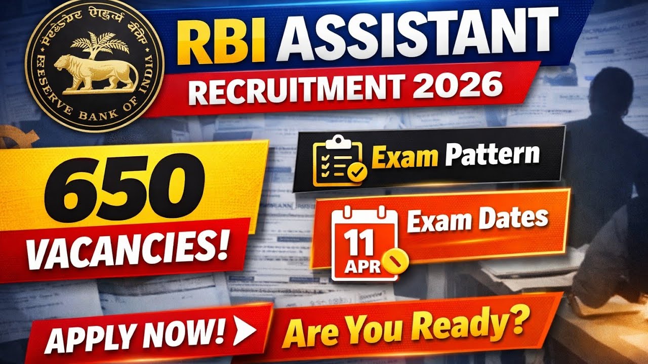 RBI ASSISTANT 2026 NOTIFICATION OUT😎 || 650 VACANCIES🔥 || Detail Notification 