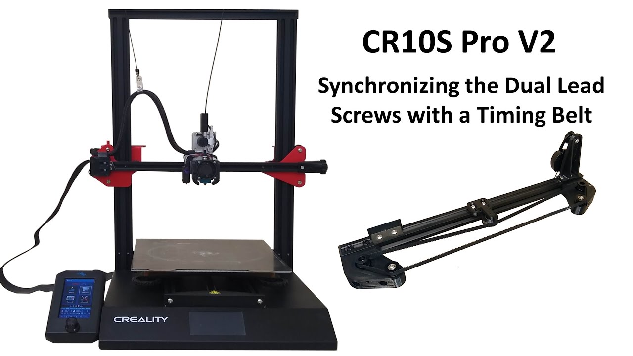 CR10S Pro V2 Dual Z-Axis Lead Screw Synchronization Timing Belt Upgrade for Your Creality 3D Printer