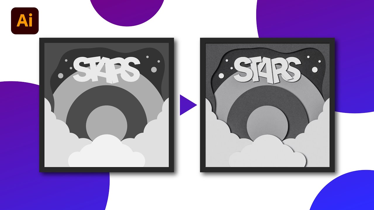 How to Make the paper cut effect in Adobe Illustrator