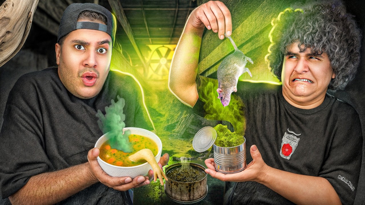 تمام کنسرو غذاهای ایرانی رو خوردیم! 🤢😂