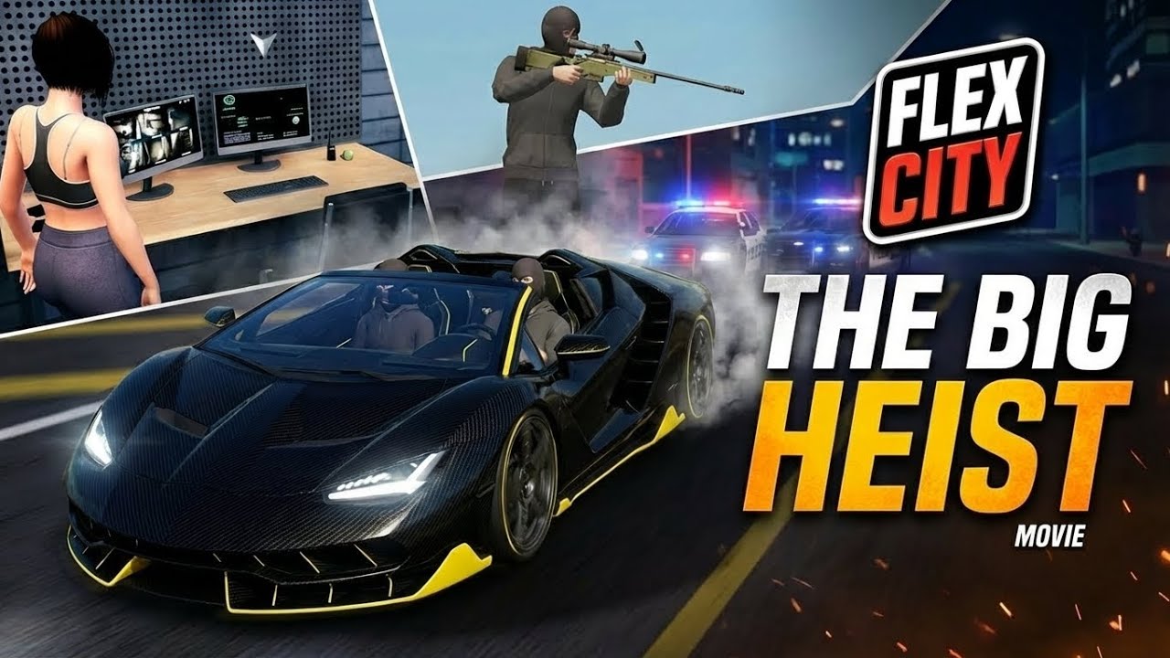 The Great Supercar Heist 🚔 | Flex City Short Movie