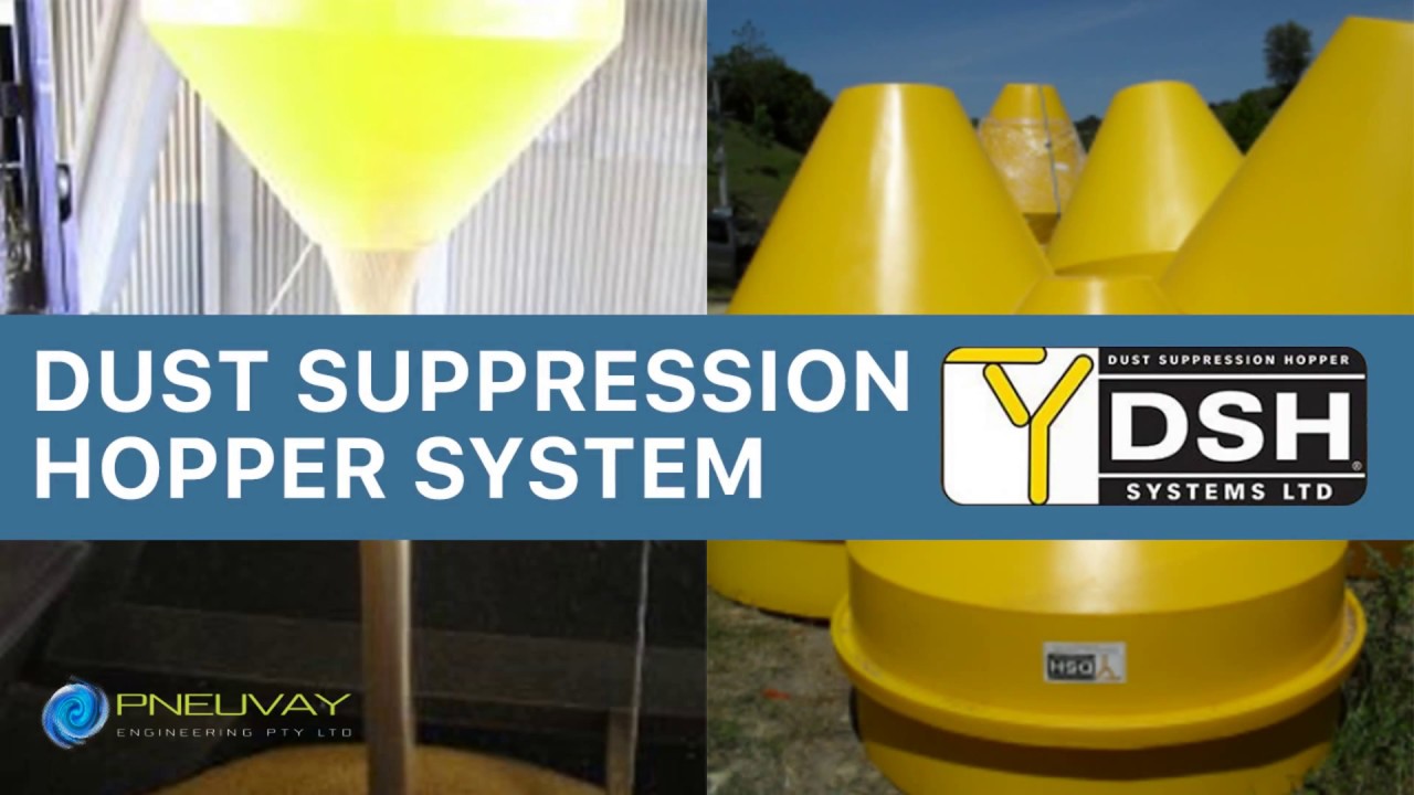 Dust suppression hopper system