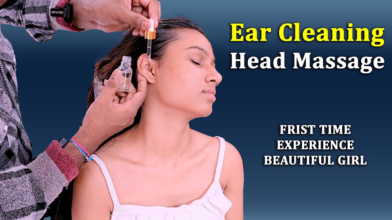 Deep Ear Wax and Ear Massage | Head Massage | Beautiful Girl Relaxation | Michael barber