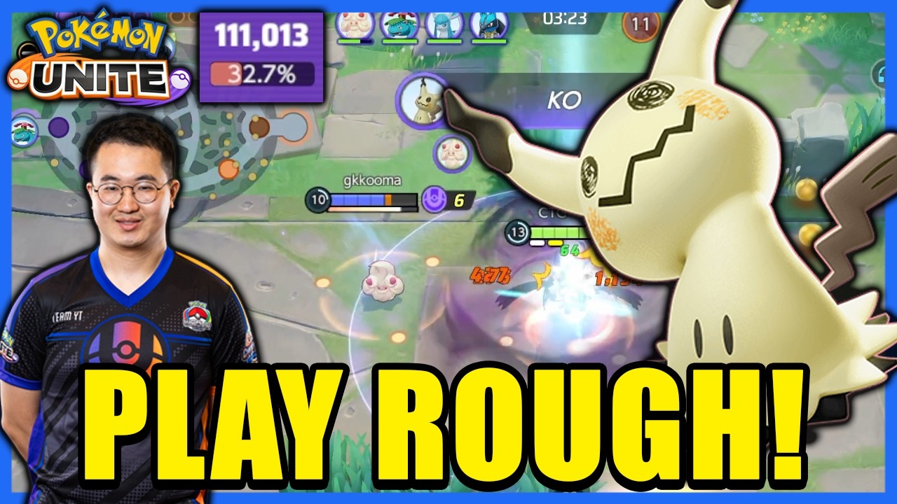 111,000 Damage! Play Rough Mimikyu Feels So Good Even Winning With An AFK On The Team!