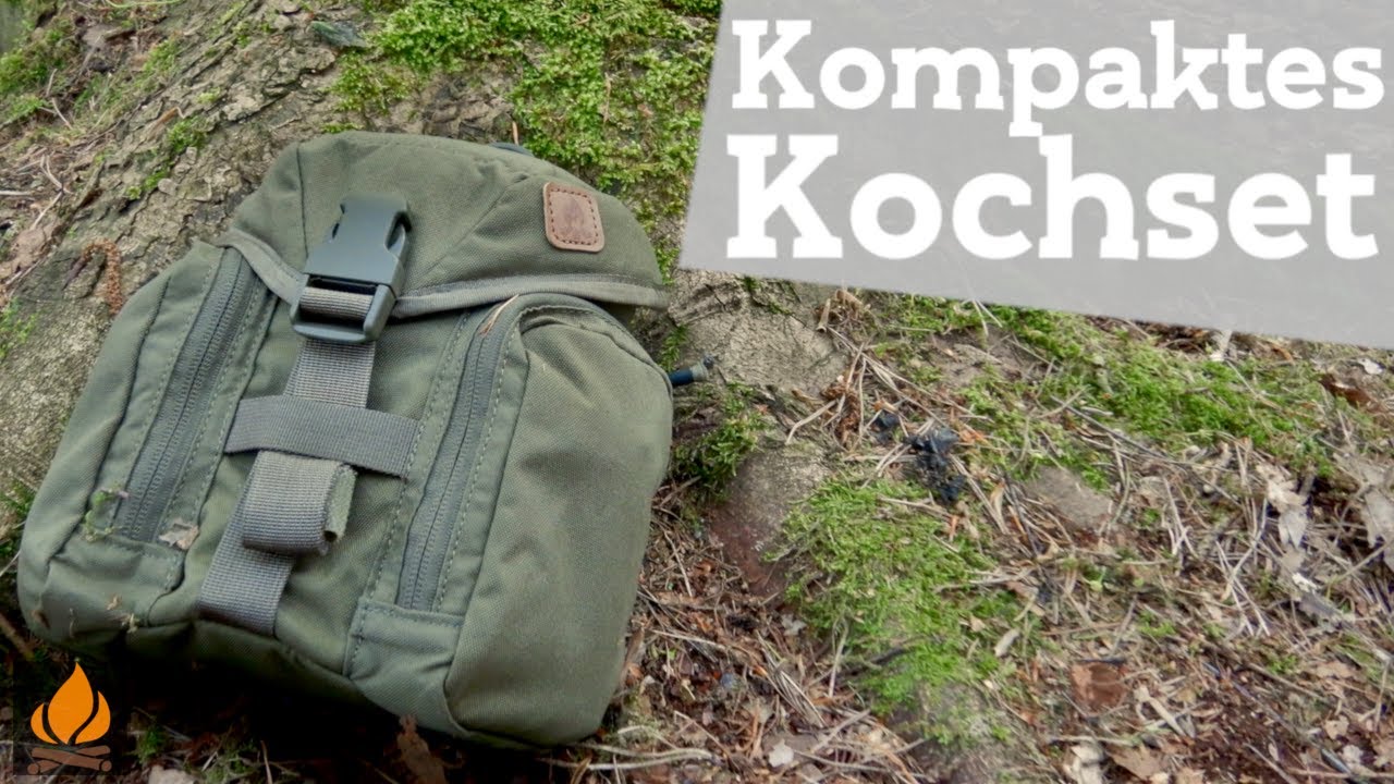 Kompaktes Kochset im Helikon Tex Essential Bushcraft Kit Bag
