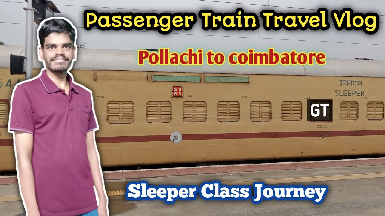 🚂 Pollachi - Coimbatore Passenger Train Travel Vlog |Just Rs.15 Only | Tamil  #train #travel,