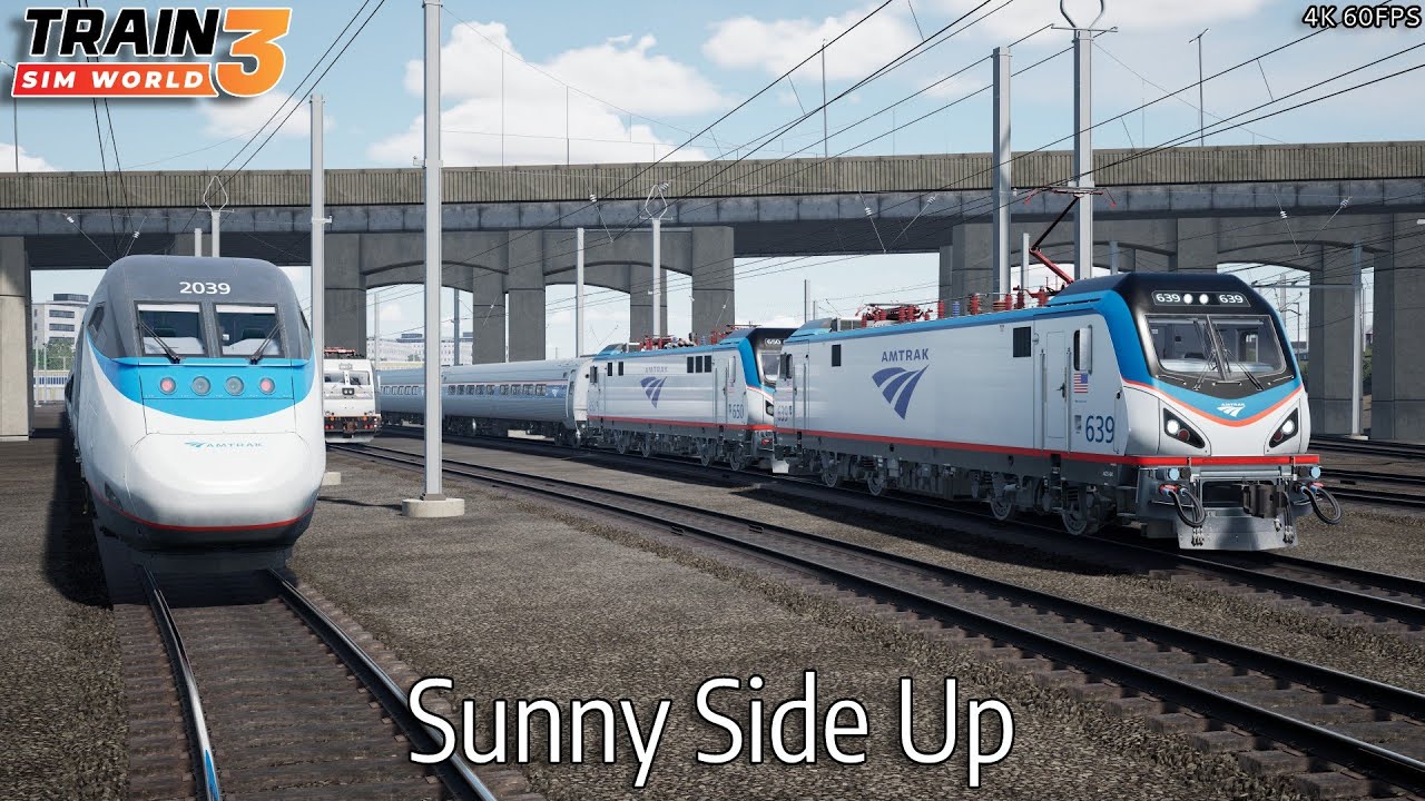 Sunny Side Up - Northeast Corridor: New York - Trenton - ACS-64 - Train Sim World 3