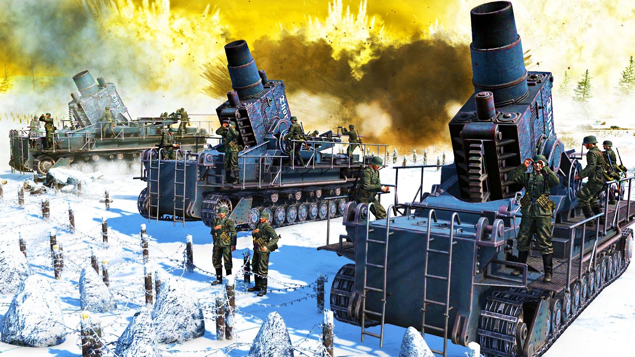 I built Largest WW2 ARTILLERY Ever in NEW Base Building Simulator! - Gates of Hell Mod