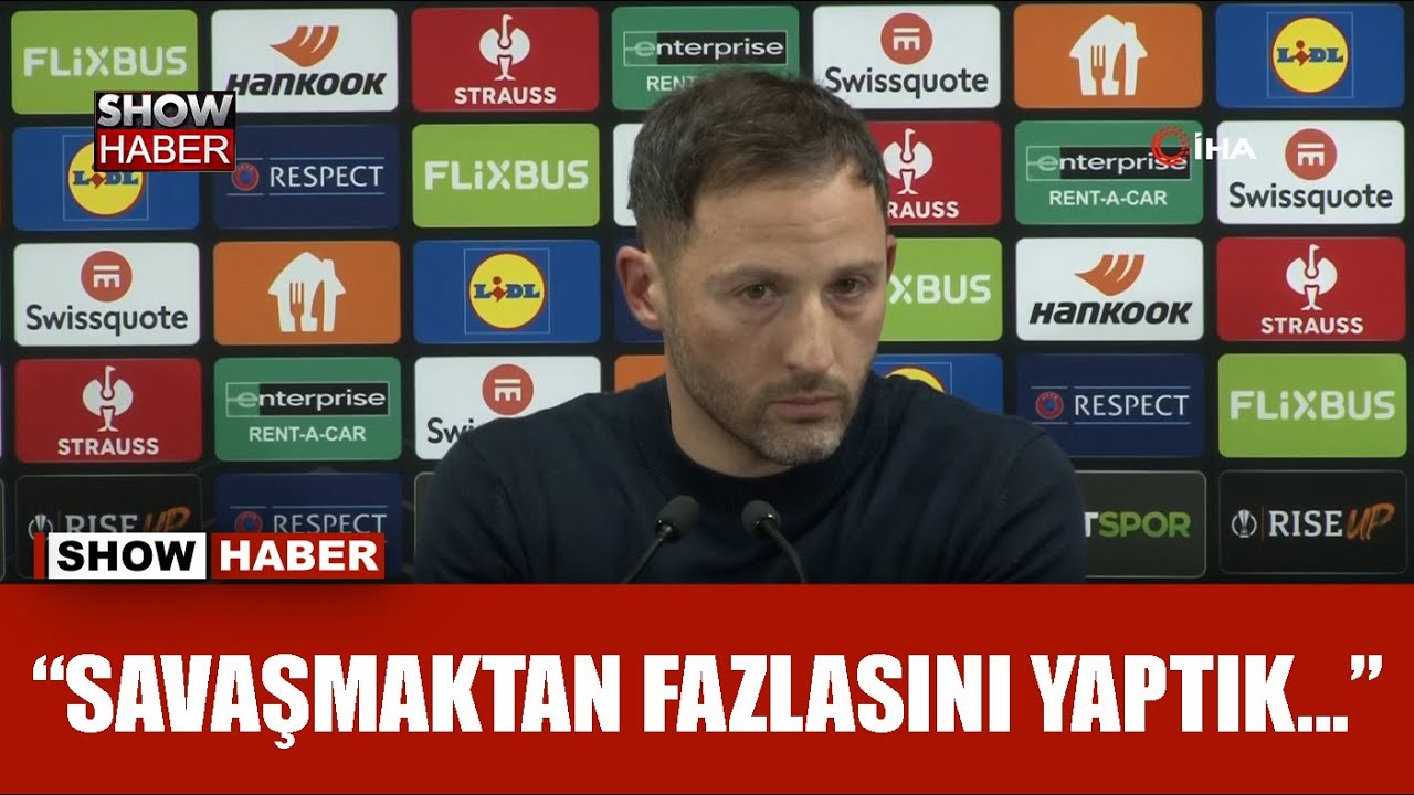 Domenico Tedesco: Hiçbir takım bizim kadar pozisyon üretemedi | Fenerbahçe 0-1 Aston Villa