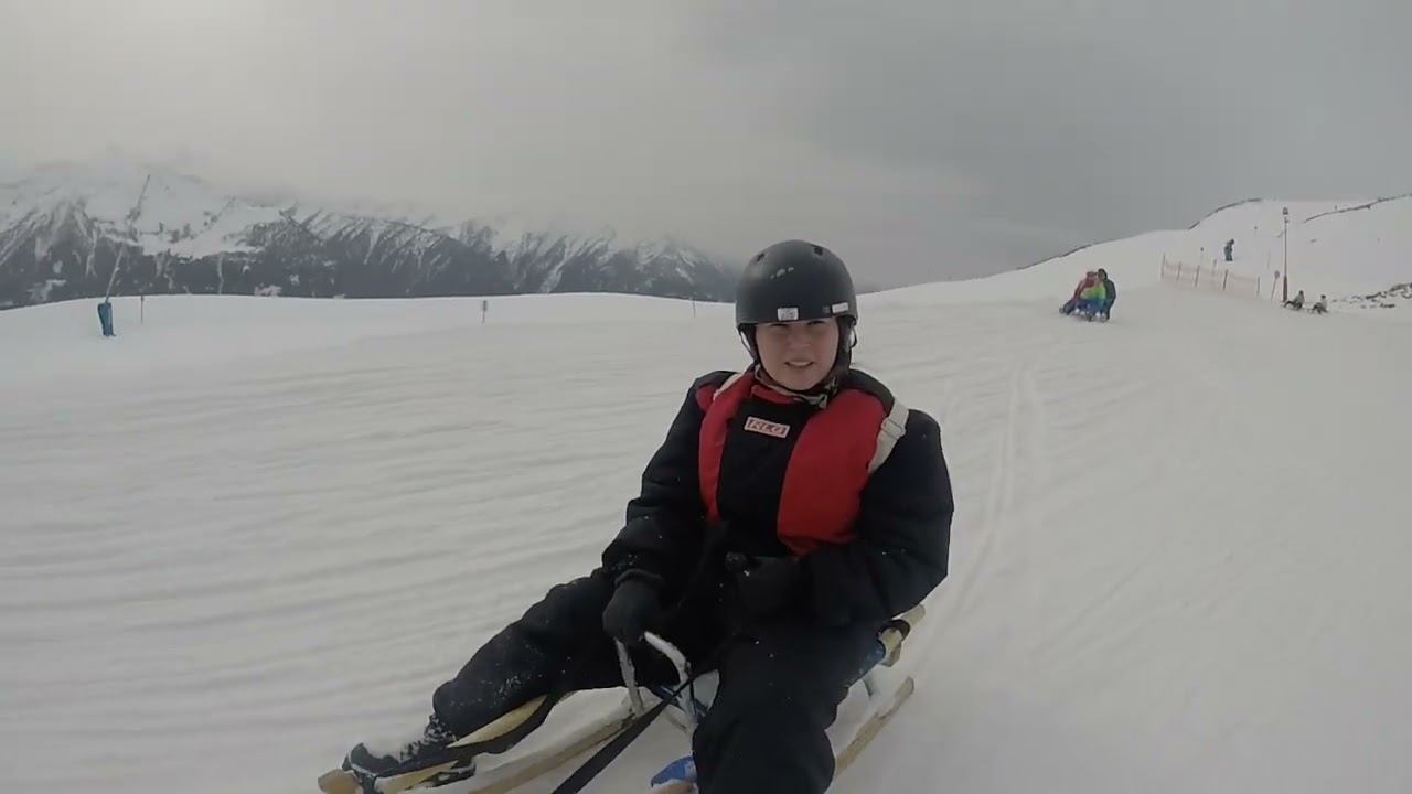 Wildkogel Austria самая большая в мире трасса для катания на саняк, спуск 14 километров