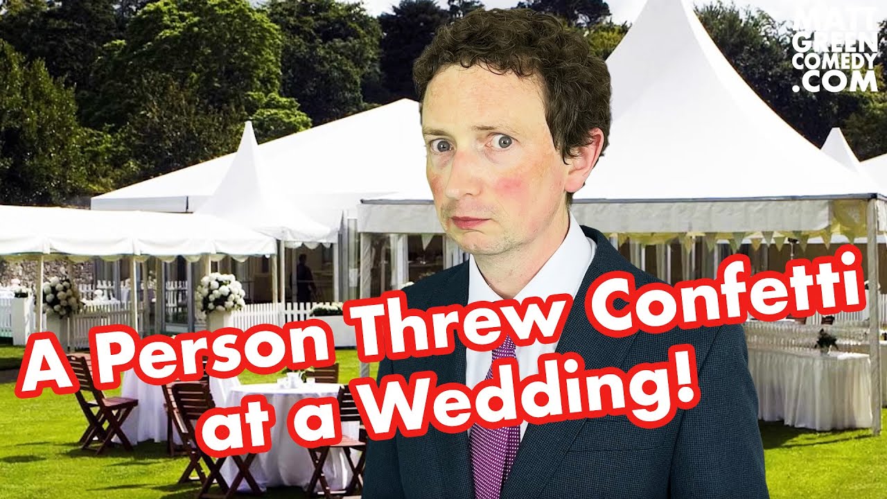A Person Threw Confetti at a Wedding!