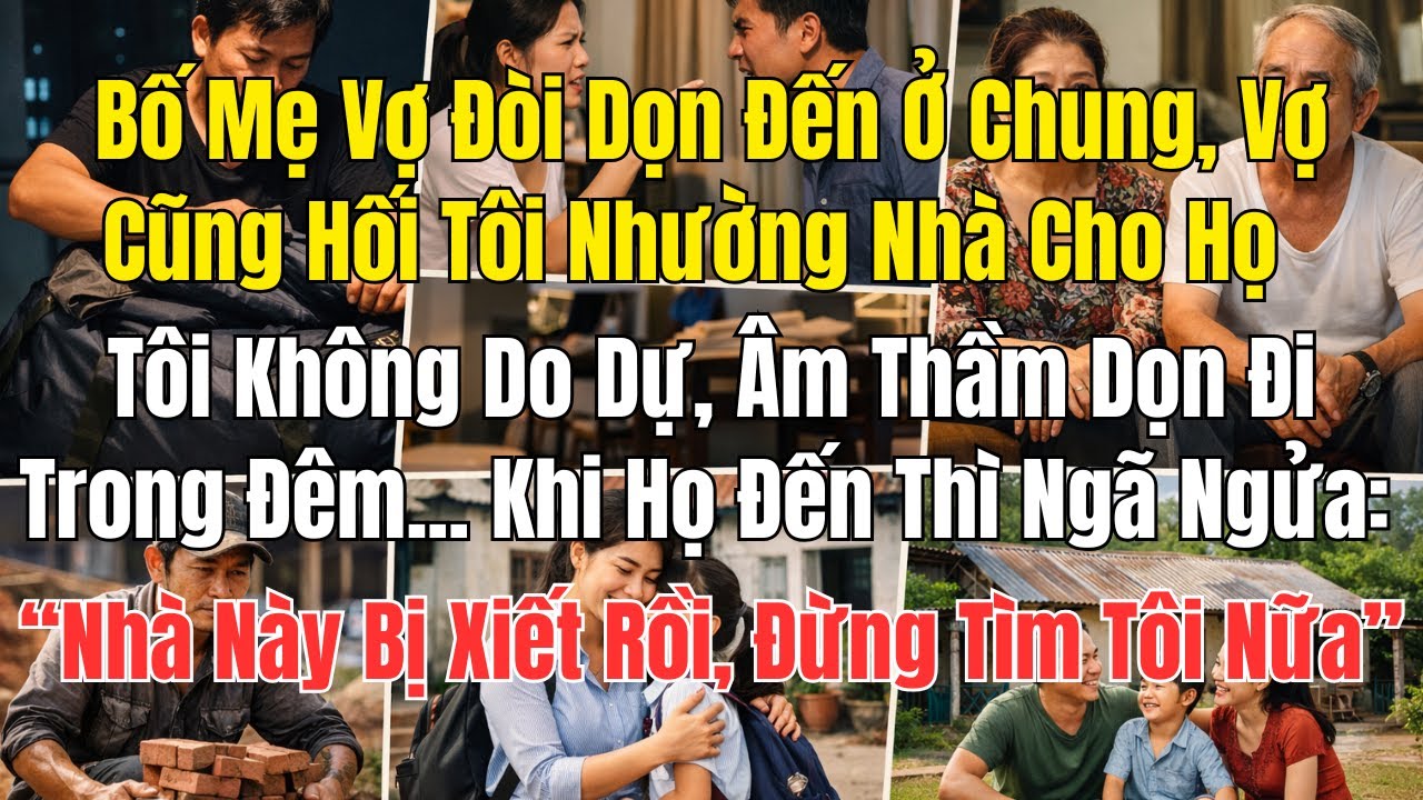 Bố Mẹ Vợ Đòi Ở Chung, Tôi Âm Thầm Dọn Đi - Và Kết Cục Khiến Tất Cả Sững Sờ...