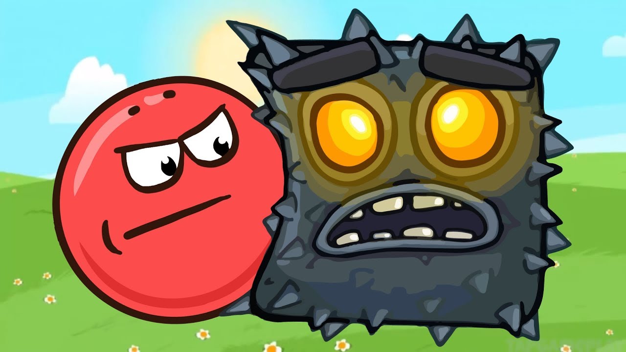 КРАСНЫЙ ШАР против Черного КВАДРАТА #10  Все БОССЫ. Мультик про Red Ball 4