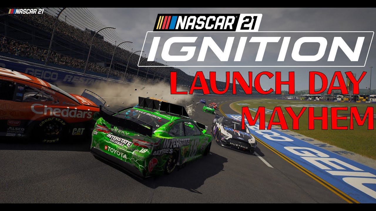 Launch Day Mayhem in NASCAR 21: Ignition [PC] (1080p60fps)