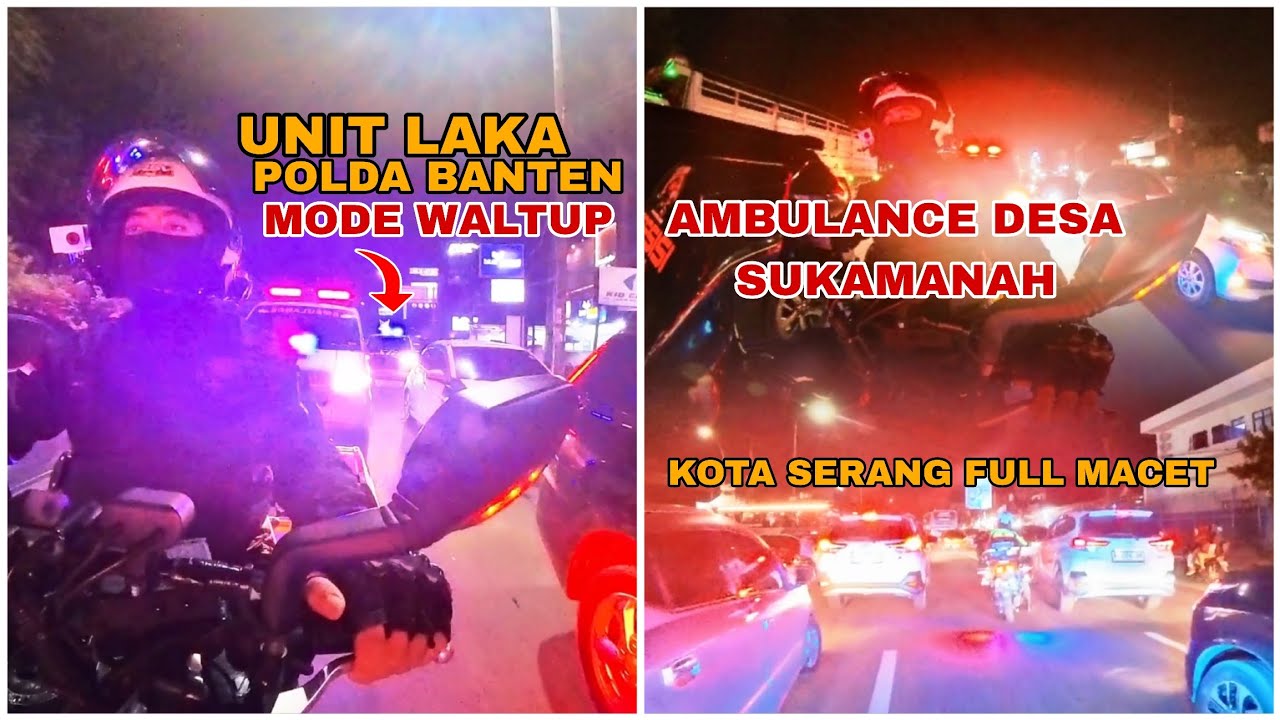 PENGAWALAN AMBULANCE PASIEN JANTUNG KOTA SERANG MACET