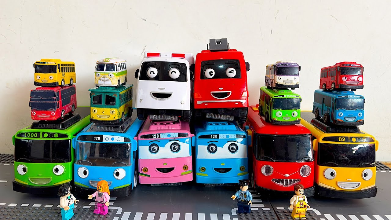 Tayo the Little Bus with Friends Tayo,Rogi,Gani,Lani,Pat,Alice,Tayo Oleng