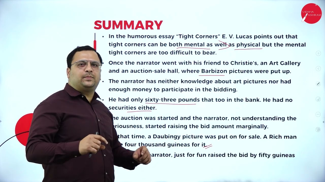 DAY 07 | ENGLISH | II SEM | BCA | TIGHT CORNERS  | L1