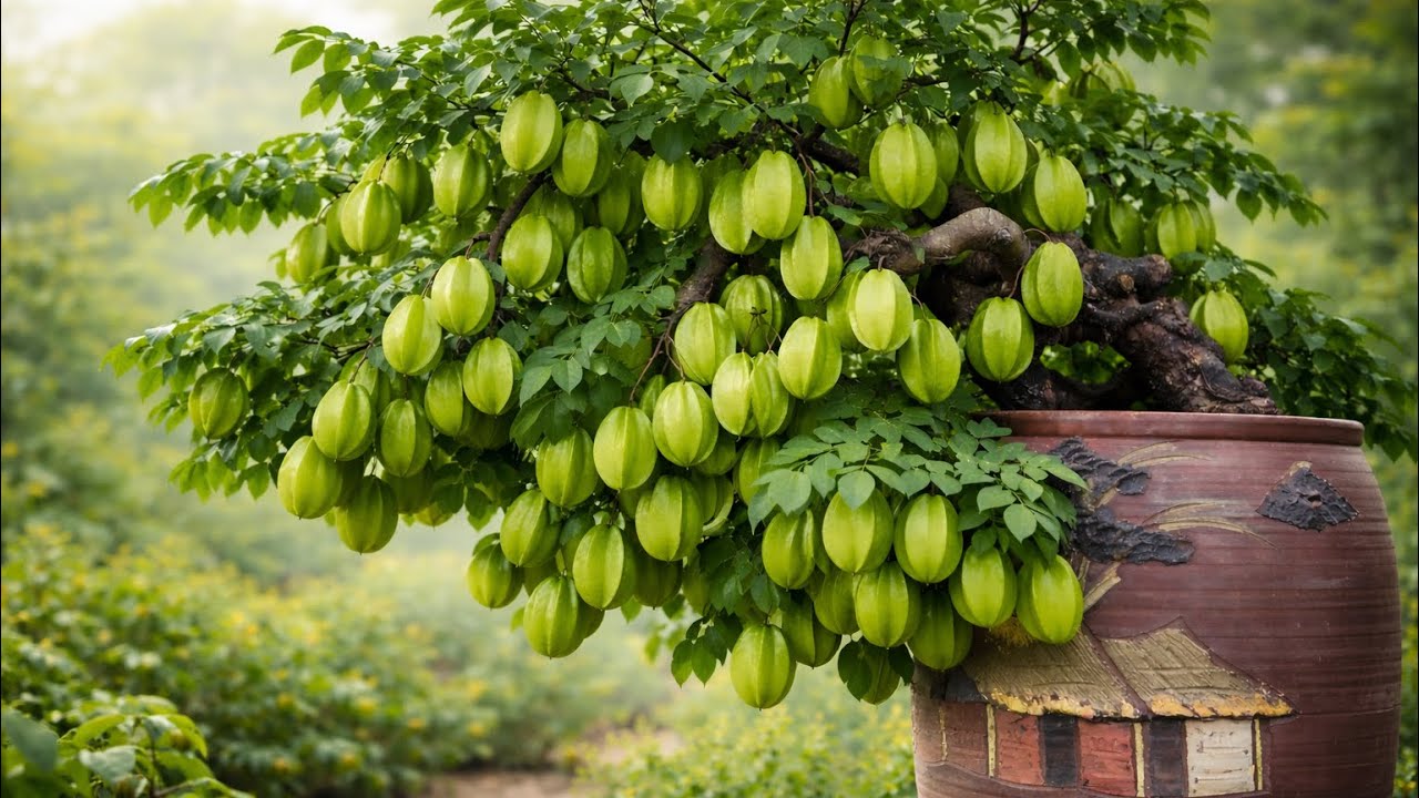 Cách để cây khế sai quả gãy cành 